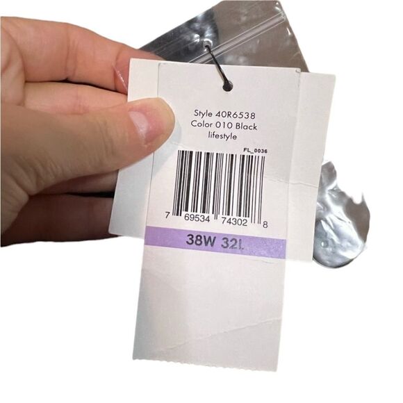 NWT! Calvin Klein slim fit black life style pants.‎ Size 38x32 - Picture 9 of 11